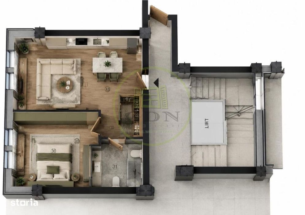 Apartament nou, tip studio, 46.40mp, cartier 1 Mai