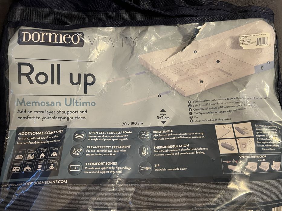 Топ матрак Dormeo Memosan Ultimate 70x190