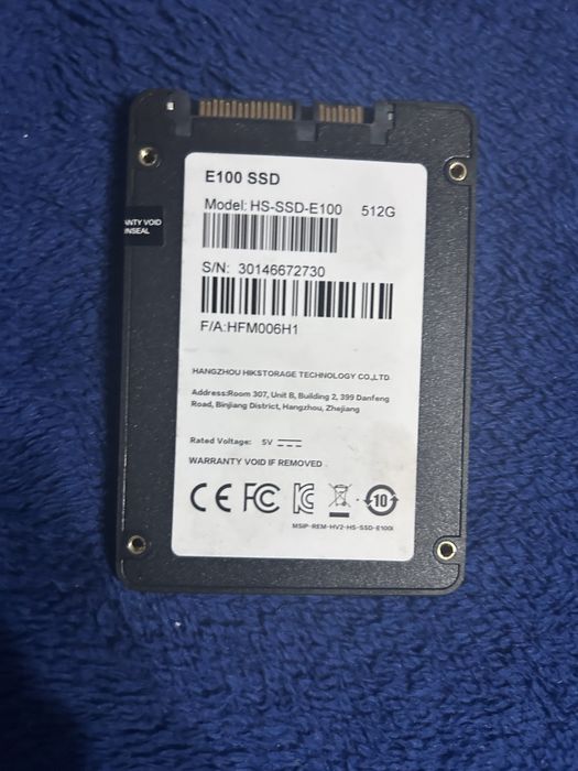 SSD 512 гб Hikvision e-100