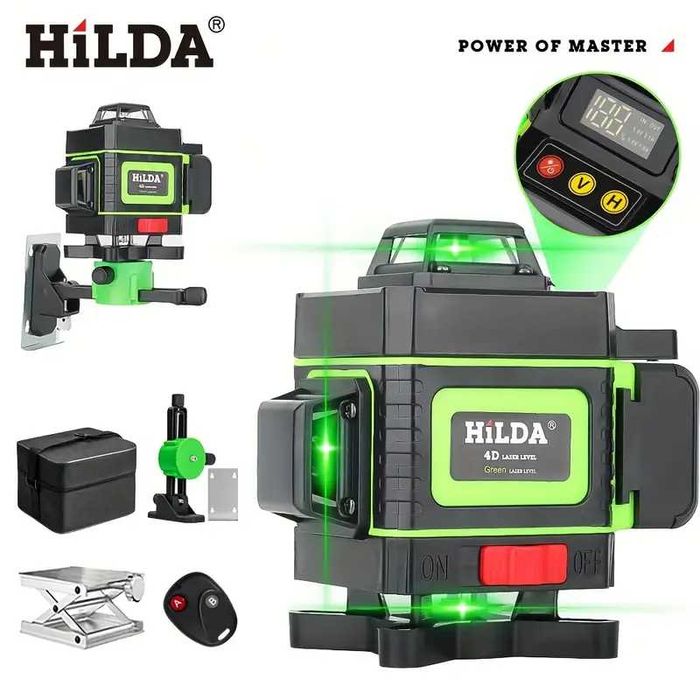 ПРОМОЦИЯ на 3 МОДЕЛА | 4D Лазерен Нивелир HiLDA 360, Самонивелиращ