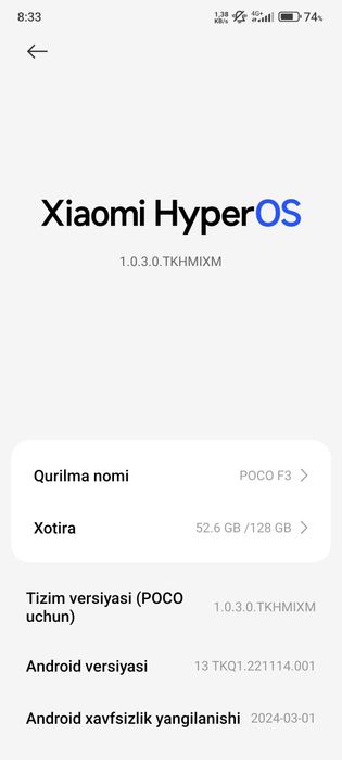 Xiaomi POCO F3 full complekt 6+6 128GB, PUBG Mobile 60+FPS + ulra HDR