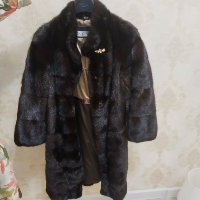 Норковая шуба до колен