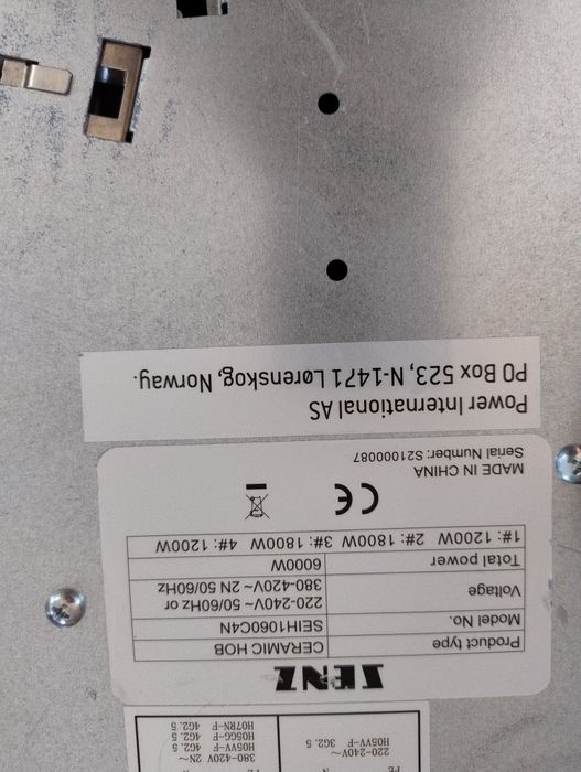 Plită inducție SENZ 6000W