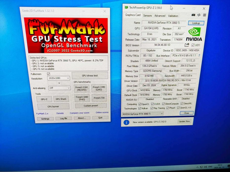 GIGABYTE GeForce RTX 3060 Ti GAMING  8GB GDDR6 256-bit pret fix.