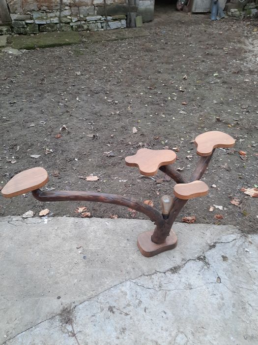 Suport de flori din lemn handmade