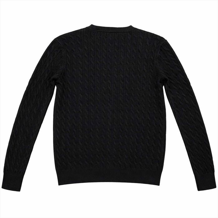 Pulover Polo Ralph Lauren negru – logo roșu, mărimea XL