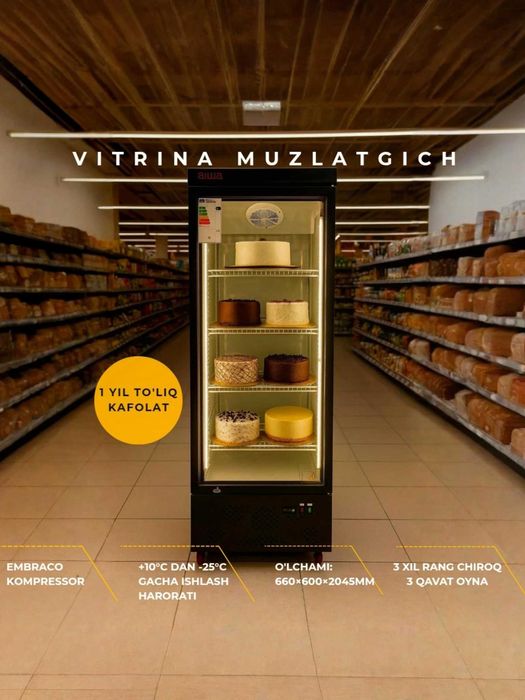 Витринный холодильники Aiwa AI-TB500L 500литровые