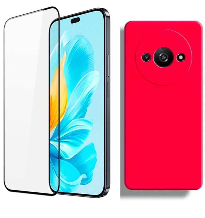 Husa X LEVEL TPU Catifea + Folie Sticla Xiaomi Redmi A3/A5/14C/13C/14C