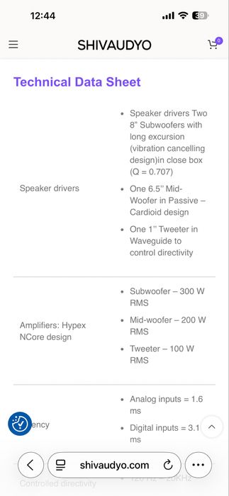 Monitoare audio studio Shivaudyo full-range impecabile