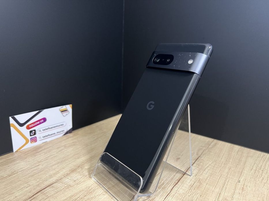 Google Pixel 7 128Gb Obsidian Second-Hand Bun 3 ani garanție, Telefoan