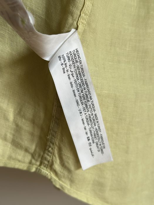 Massimo dutti - 100% лен - LIME - размер М