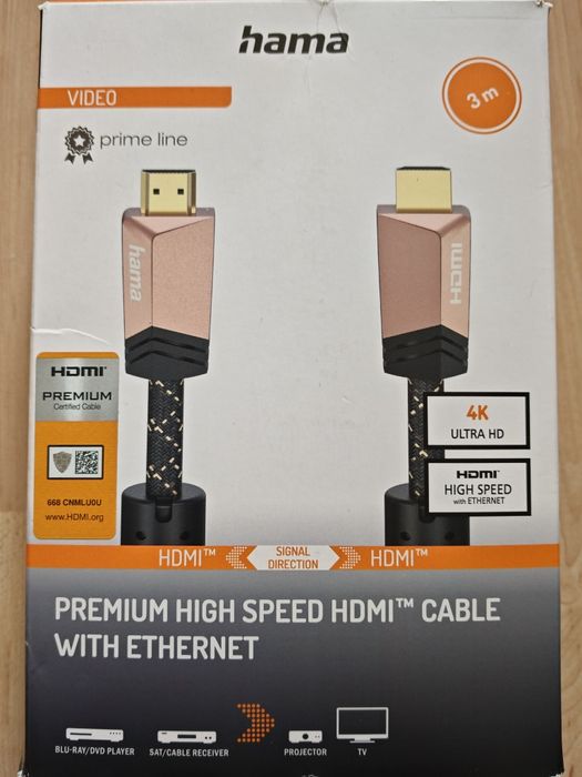 Hdmi Hama 4k 3 metri nou