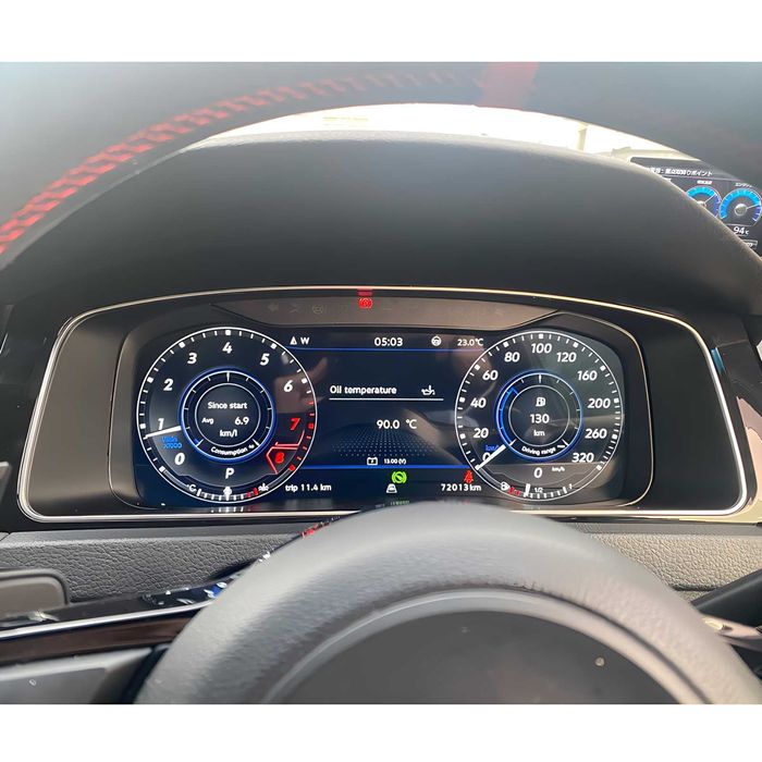 Дигитален километраж за VW Golf 7 / 7.5 2013–2020 | 10.25'' LCD Табло