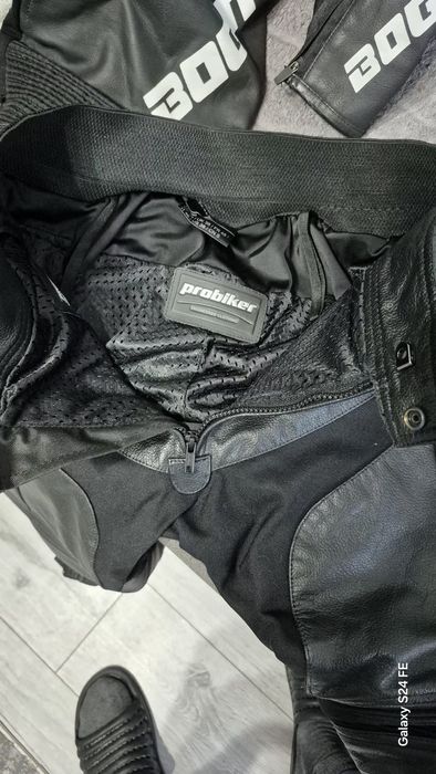 Pantaloni moto piele Probiker 48 (S-M)