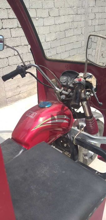 Грузовой мотоцикл с прицепом и крышей NEW STAR NS150