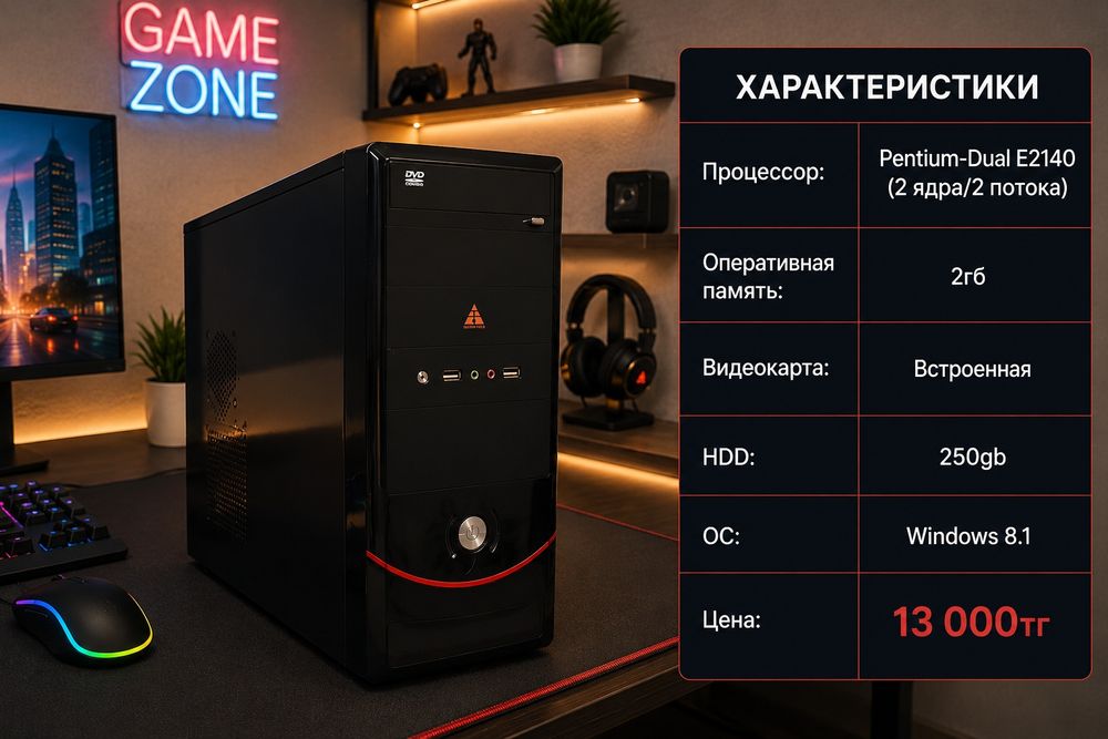 Рабочие системные блоки для работы, учебы