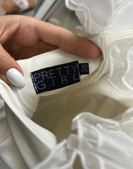 Rochie cununie Pretty Girl alba