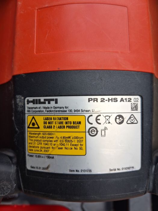Laser hilti PR 2 HS.