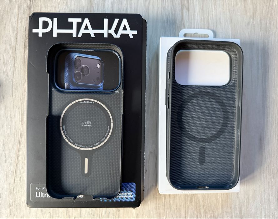 Huse Apple TechWoven iPhone 17/18 pro si Pitaka originala(vetter, benks)