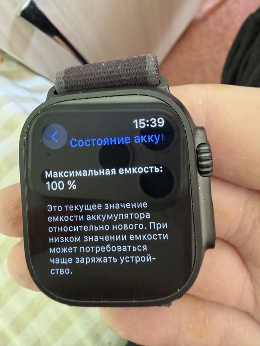 Apple watch ultra 2 акб 100% состояние идеал