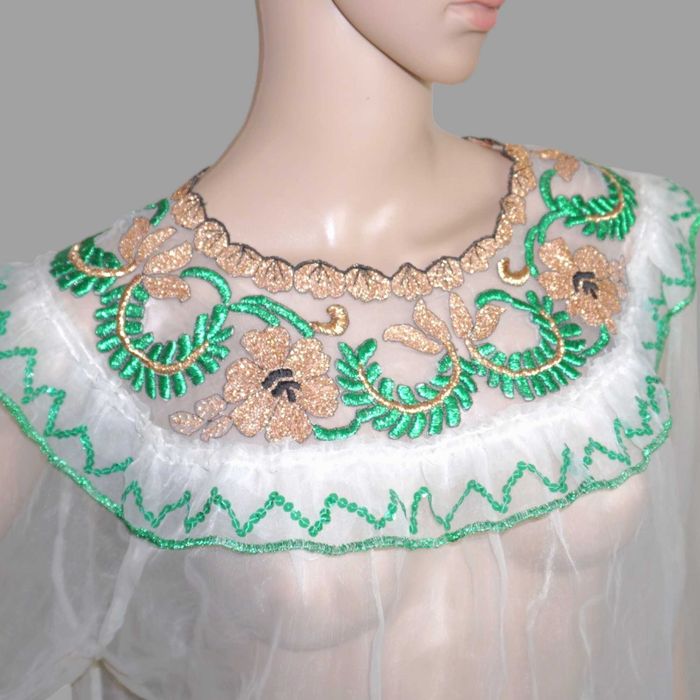 Costum popular vechi pe voal din Banat , M