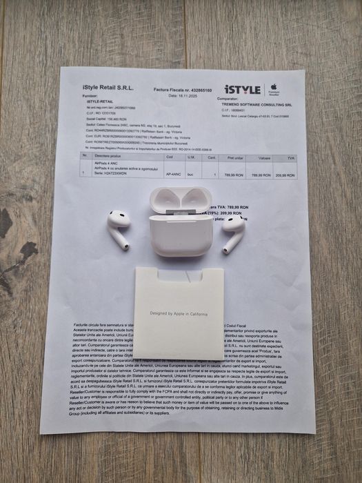 Airpods 4 ANC - Factura iStyle