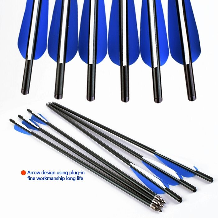 Продавам20 инчови алуминиеви стрели за арбалет