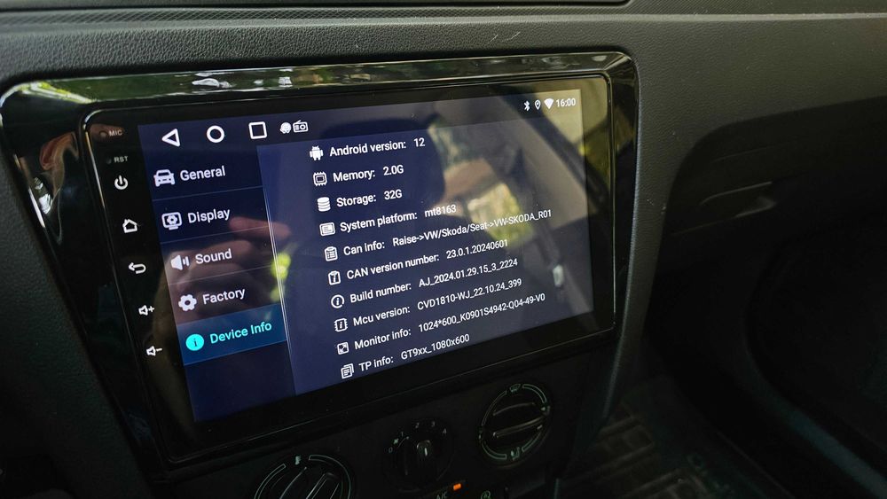 9" Мултимедия Android 12 за Шкода Рапид/Толедо, безжичен Adnroid Auto