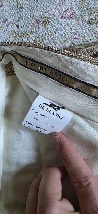 Мужские брюки "De blasio" 100% лён.