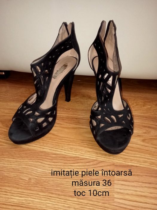 Sandale nr 36 piele ecologica întoarsă