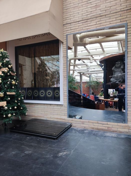 Ойна кесиш урнатиш Зеркила Ромбик Витрины полка тош ойна.