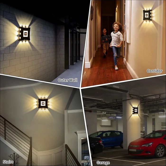 ENCOFT LED Outdoor Light with Motion Sensor 18 W Outdoor Lamp Black