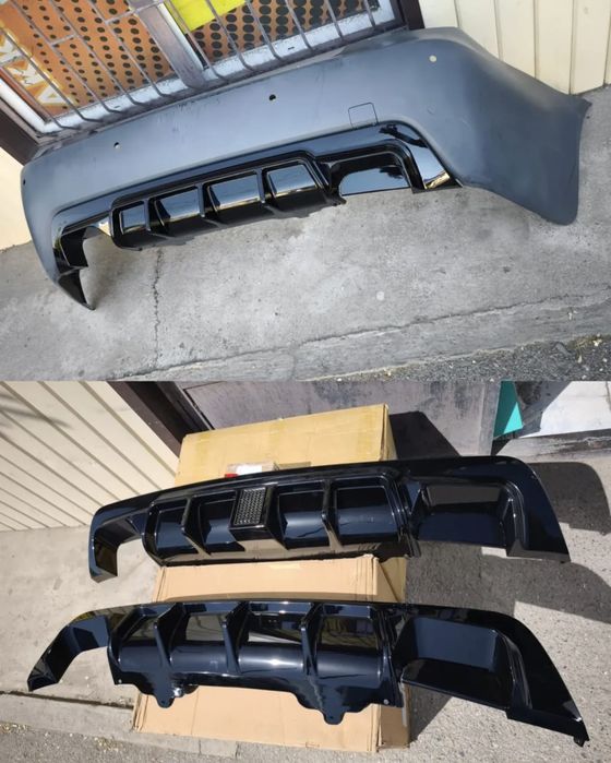 BMW E60 накладка бампера зад