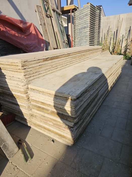Panouri doka cofraje lemn beton 2m 2.5m 1.5m placi galbene