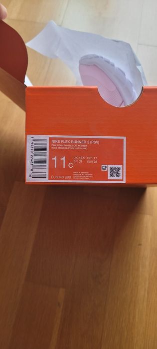 Pantofi noi sport slip-on Nike, Flex Runner 2, Roz pastel,marime 28 EU