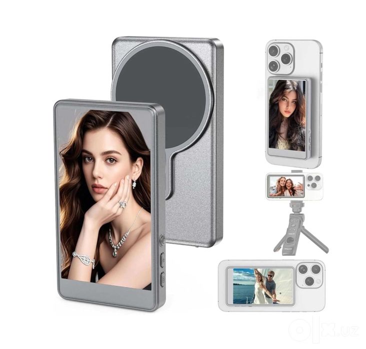 Магнитный экран для селфи и видео Selfie Monitor MagSafe vlog screen