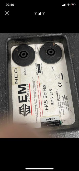 Субуфер бас каса 2на 15ка 1000w rms  10” двойни бас каси