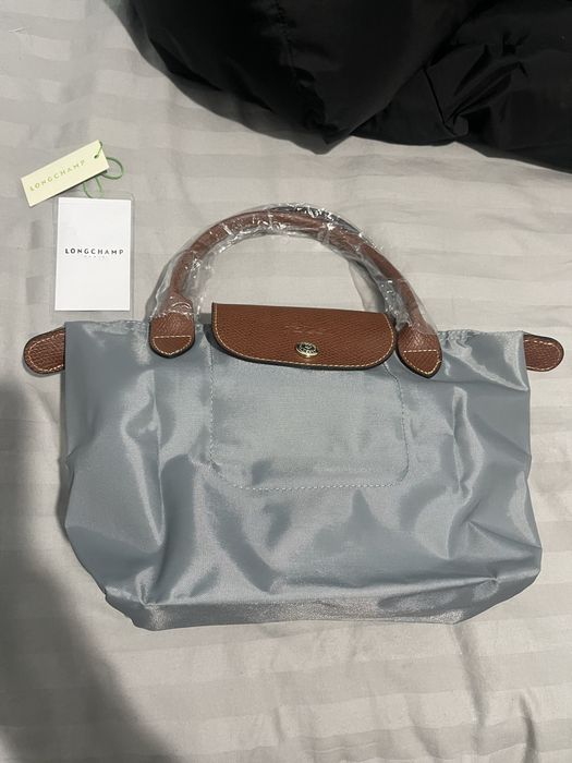 Longchamp Le Pliage S размер - Classic steel grey