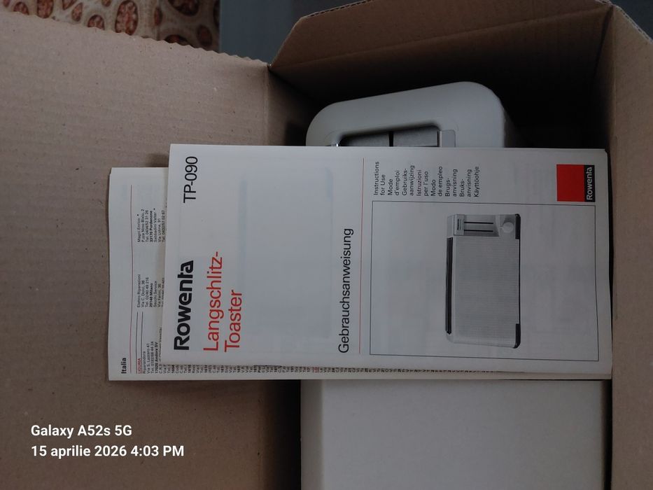 Vând prăjitor de pâine Rowenta