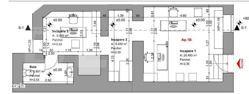 Spatiu versatil 89mp cu gradina de 200 mp in Iosefin