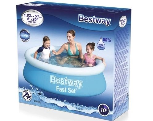 Басейн 1.83м кръг 51см висок Bestway нови от склад