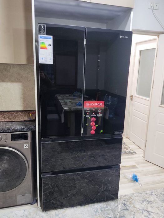 Холодильник IMMER NF510FD Black Glass