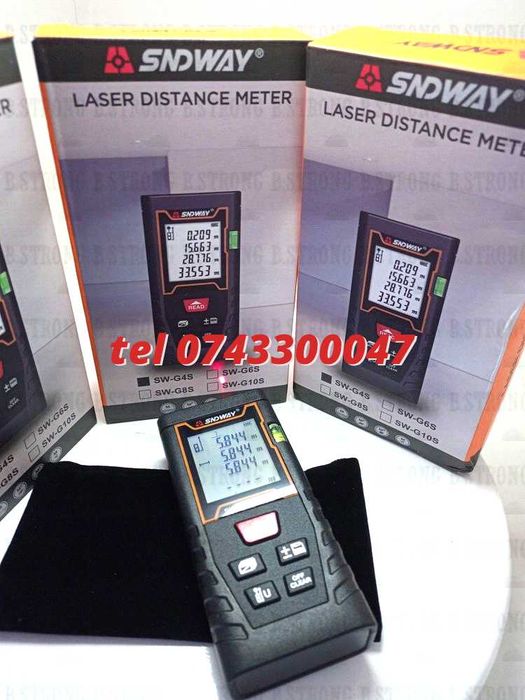 Aparat Masura Laser 40m Sndway Digital Portabil Usor De Manevrat