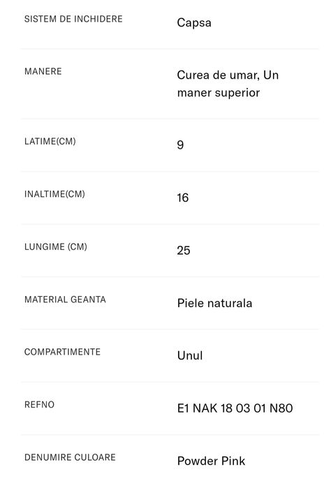 Geanta Coccinelle piele naturala Pink powder