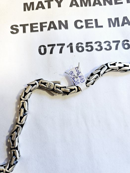 Vand lantic din argint 925 90.62 g cod 633