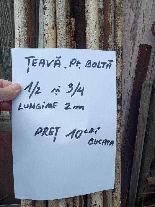 Țeavă pentru boltă