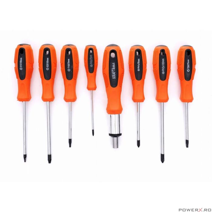 Set surubelnite si biti 100 elemente, cu suport pentru depozitare,