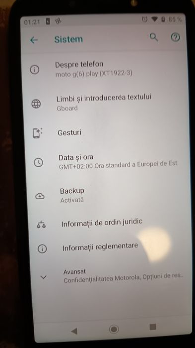 Motorola Moto G6 Play – stare impecabilă + cutie originală
