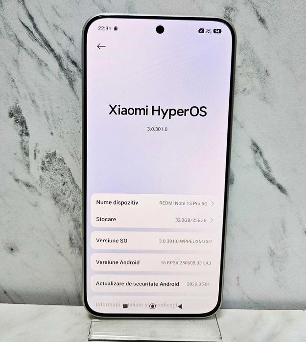 Xiaomi Redmi Note 15 Pro 5G 256/8 GB Titanium Zeus Amanet 72475