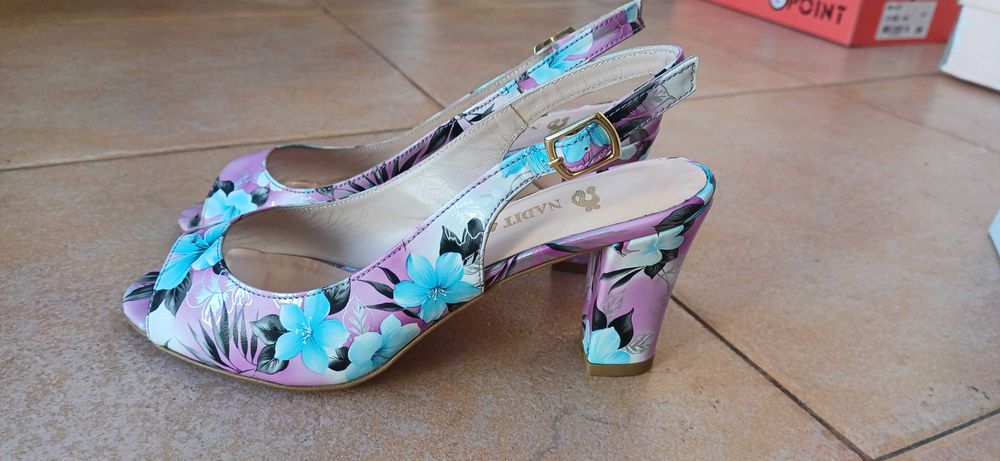 Сандали Nadit & Nadit ЕСТЕСТВЕНА Кожа Рисувани! НОВИ! №36